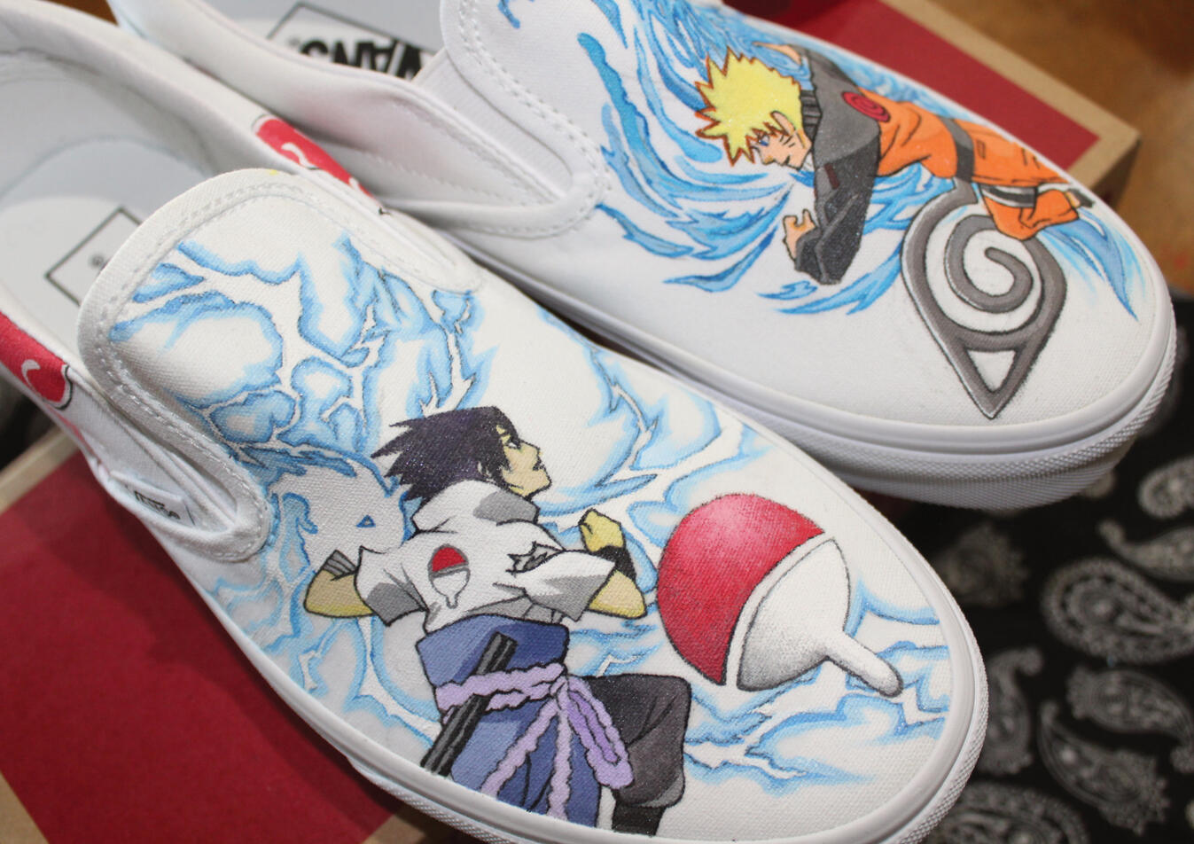 Custom Vans Naruto-Themed