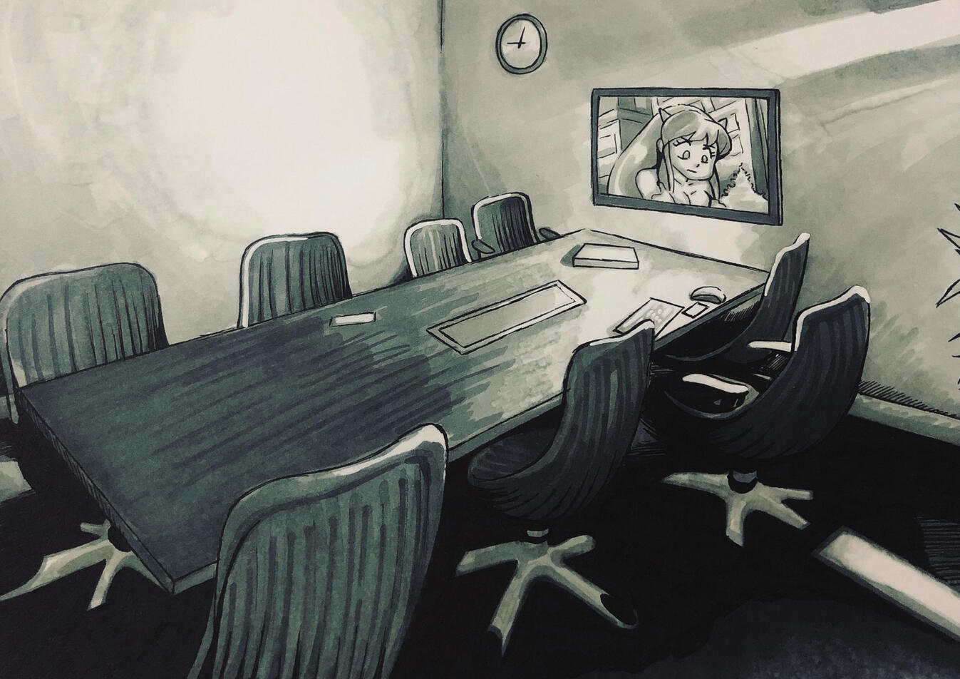 A handmade comic environment.